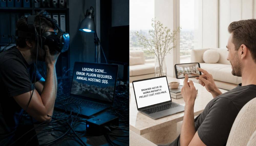 Why Traditional VR Tours Fail Hotels & Real Estate (And What Works Instead)